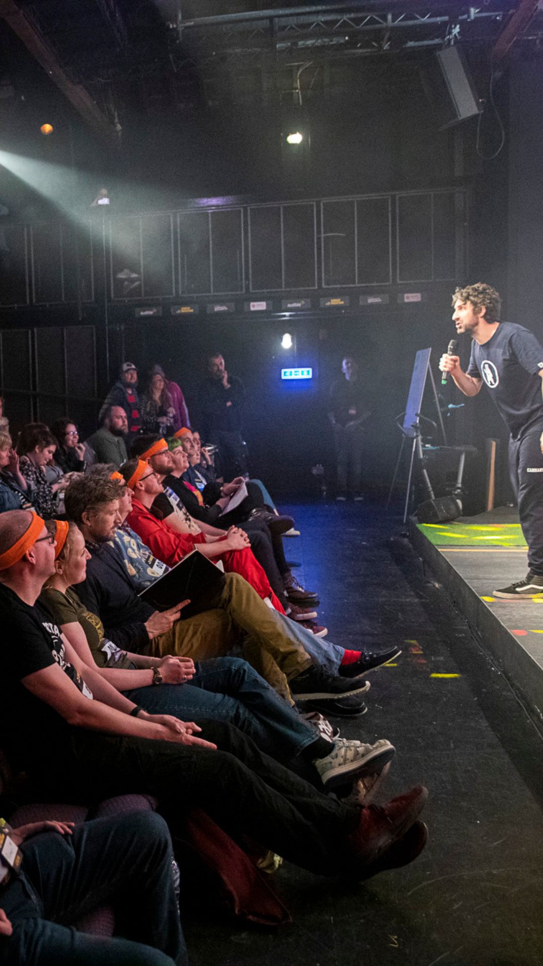 A speaker talking to an audience